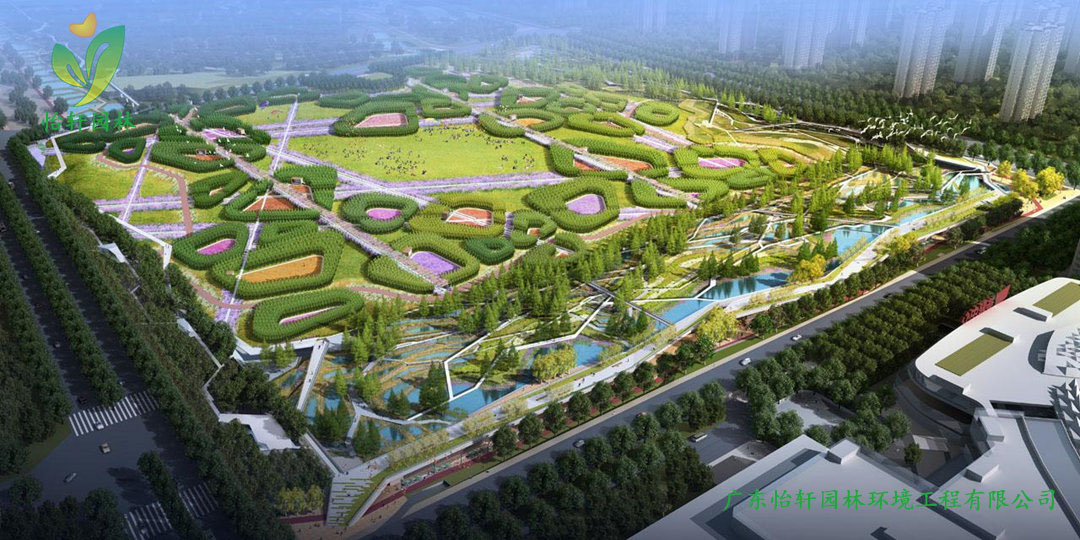 西安皂河生態(tài)公園景觀設(shè)計改造效果圖