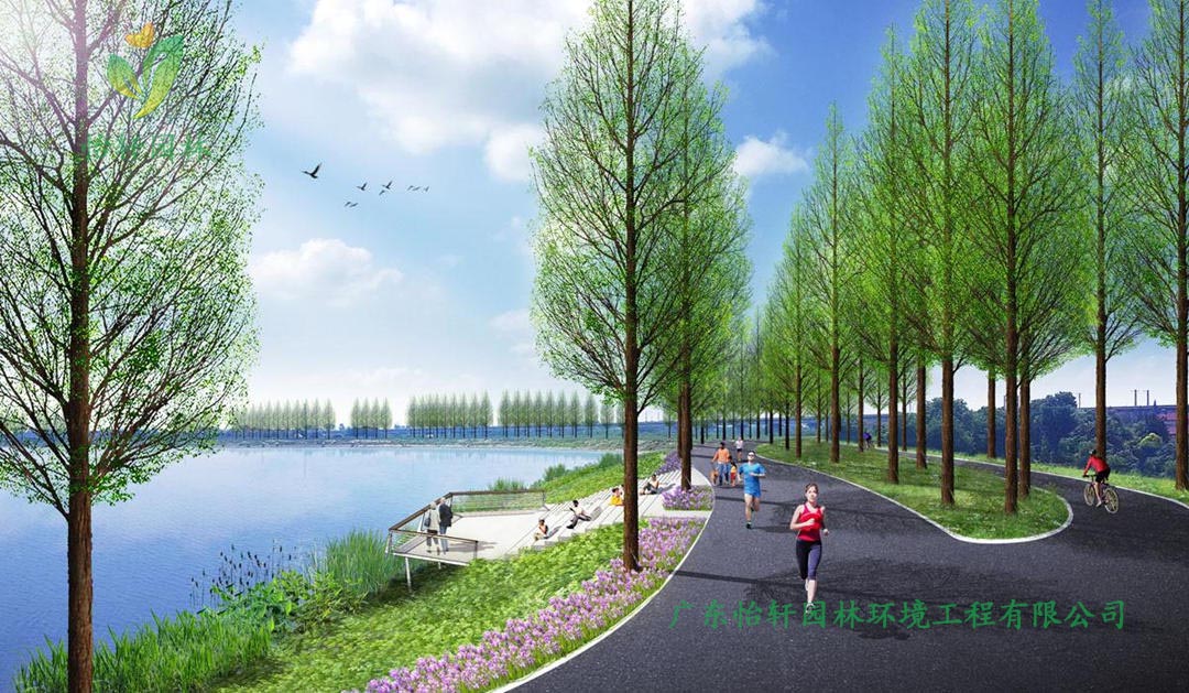 湖北荊州環(huán)長(zhǎng)湖濕地公園綠化景觀設(shè)計(jì)案例效果圖