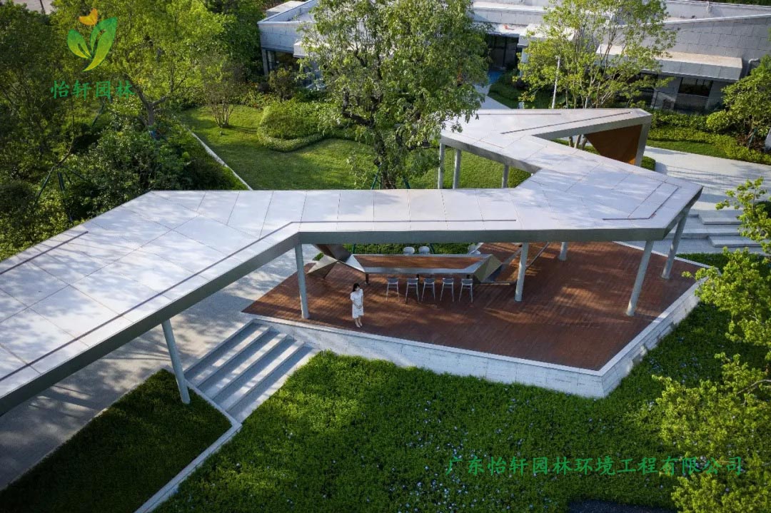南寧中南十洲展示區(qū)綠化工程實景圖