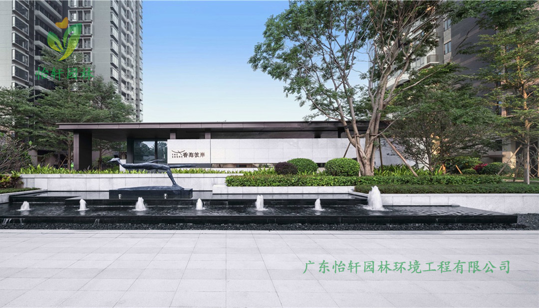 南沙時代·香海彼岸小區(qū)綠化景觀設計實景圖