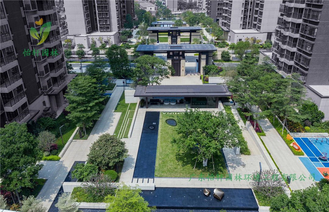 南沙時代·香海彼岸小區(qū)綠化景觀設計實景圖