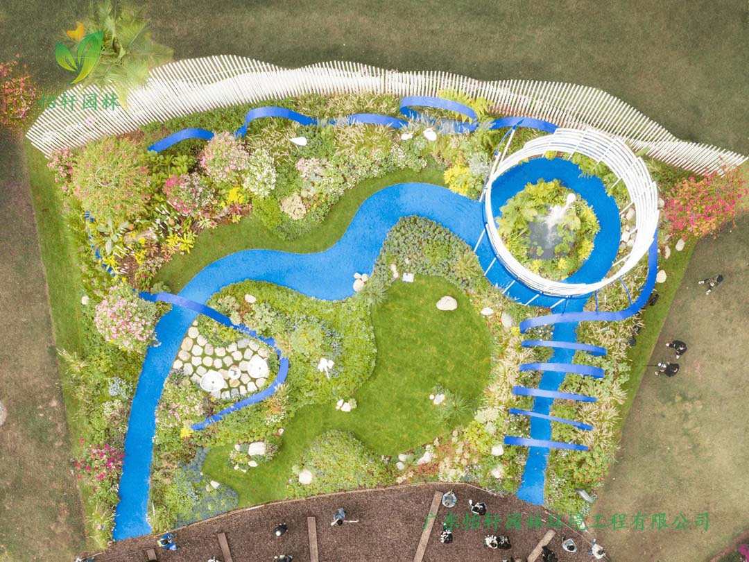 深圳簕杜鵑花展坪山區(qū)精品花園景觀綠化工程實景圖