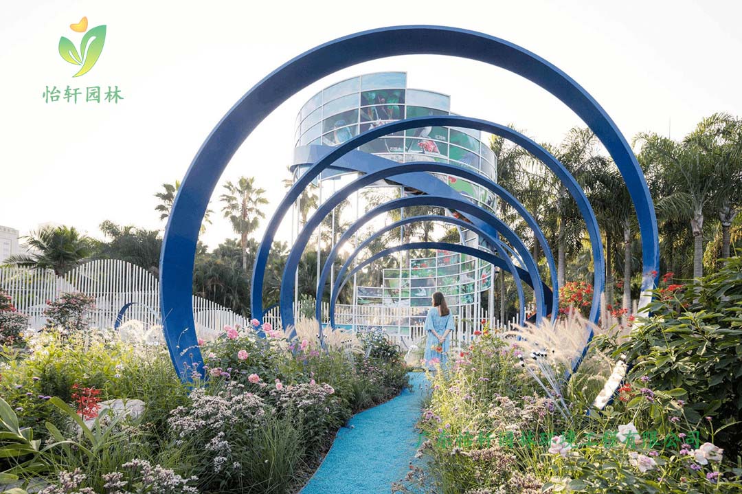 深圳簕杜鵑花展坪山區(qū)精品花園景觀綠化工程實景圖
