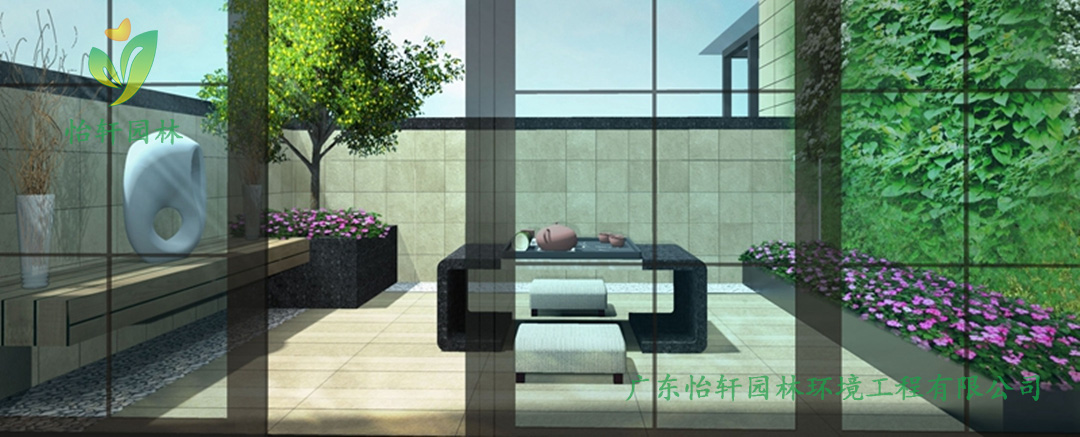 深圳蛇口私人別墅陽(yáng)臺(tái)花園綠化景觀設(shè)計(jì)效果圖