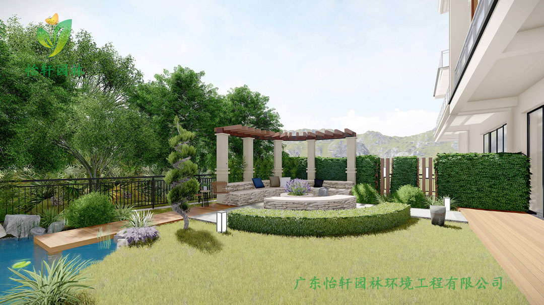 御金沙“鼎峰”山頂私人別墅綠化景觀設(shè)計效果圖