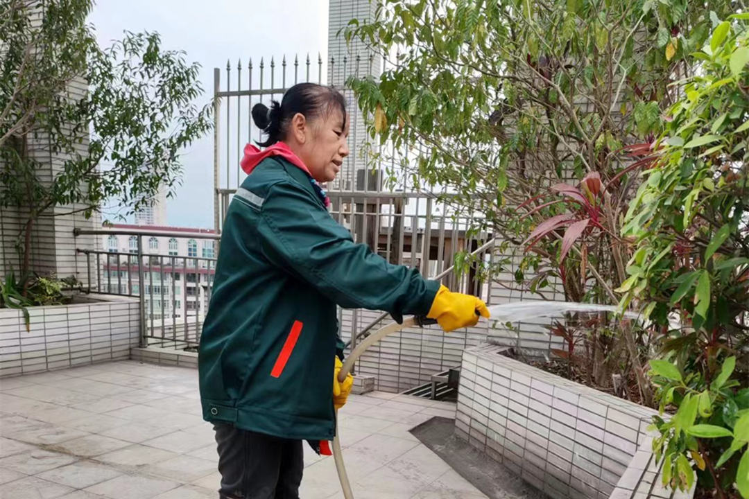 逸翠灣小區(qū)綠化養(yǎng)護(hù)冬灌
